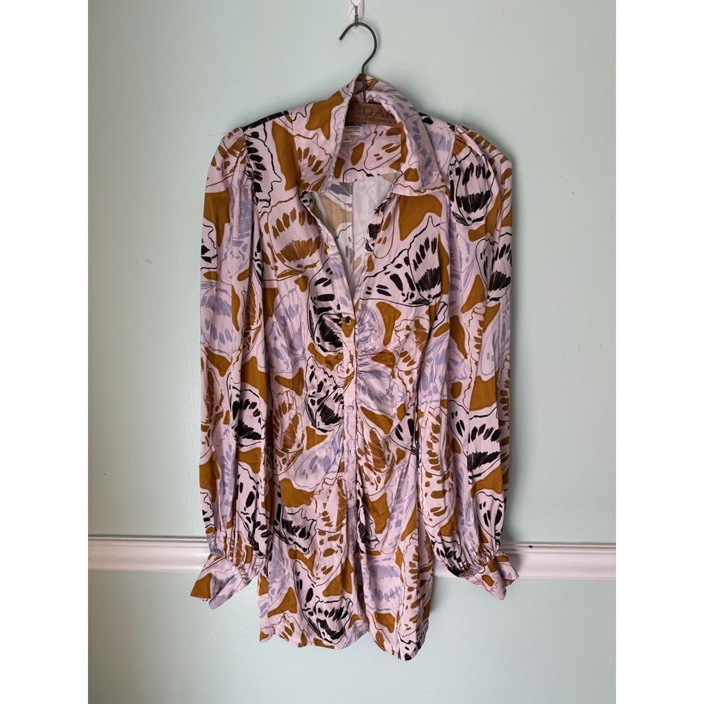 For Love‎ And Lemons Esmerelda Mini Dress S Women Long Balloon Sleeve